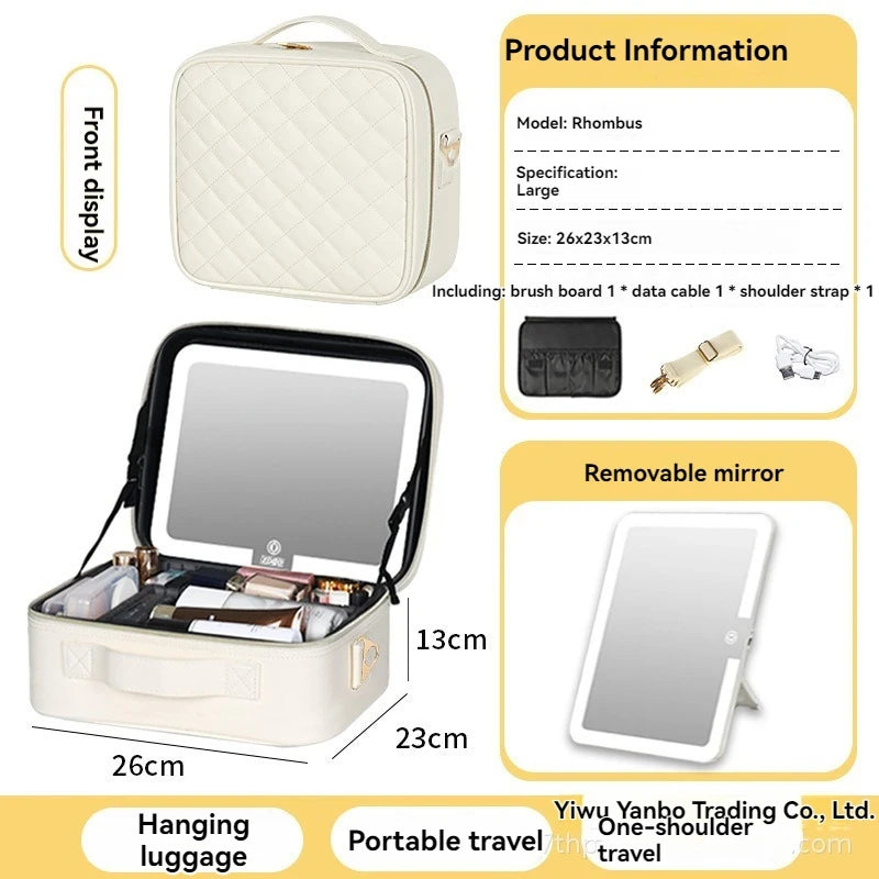 Bronze Illuminated Makeup Case