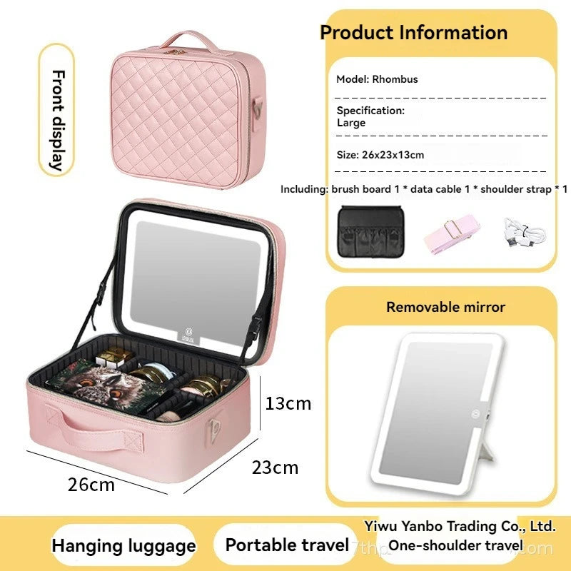 Bronze Illuminated Makeup Case