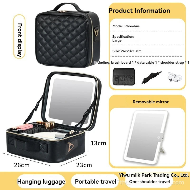 Bronze Illuminated Makeup Case