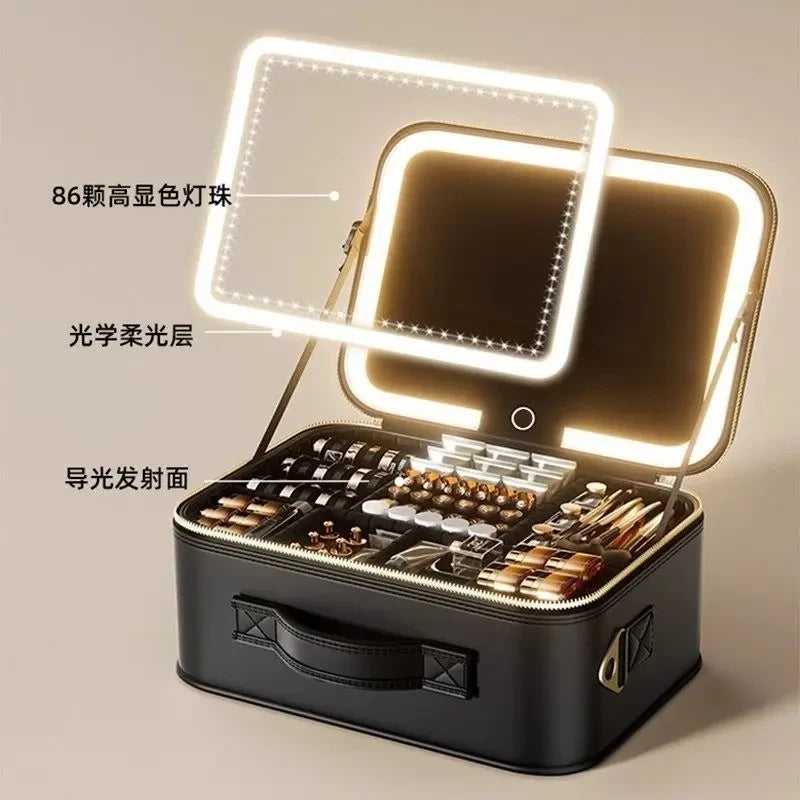 Bronze Illuminated Makeup Case
