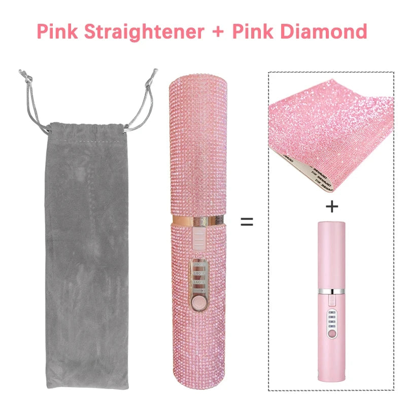 Diamond Hair Straightener Brush