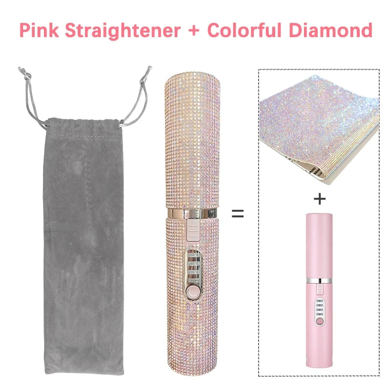 Diamond Hair Straightener Brush