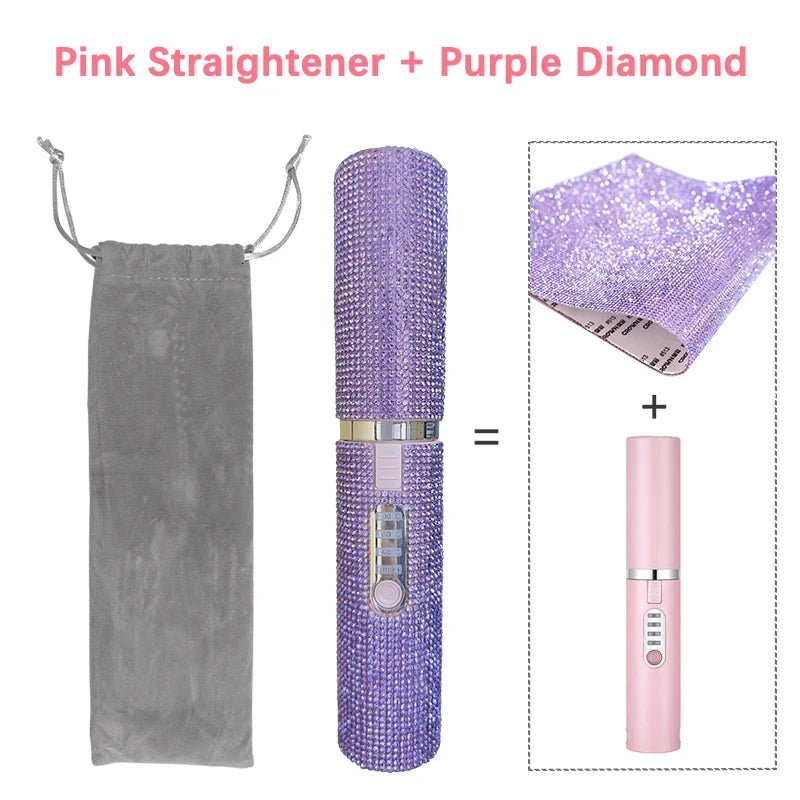 Diamond Hair Straightener Brush