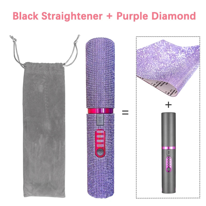 Diamond Hair Straightener Brush
