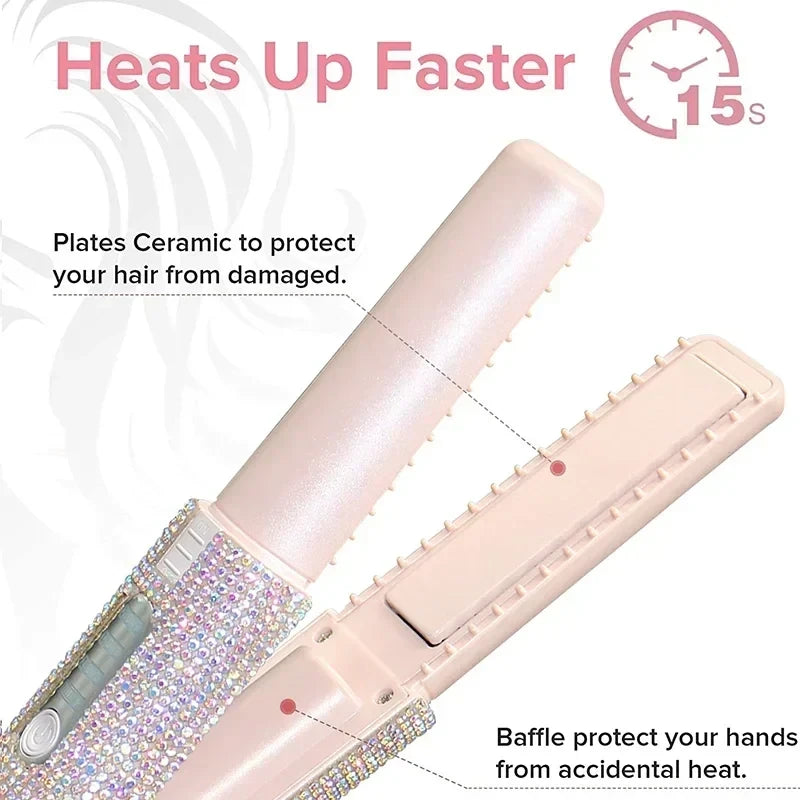Diamond Hair Straightener Brush