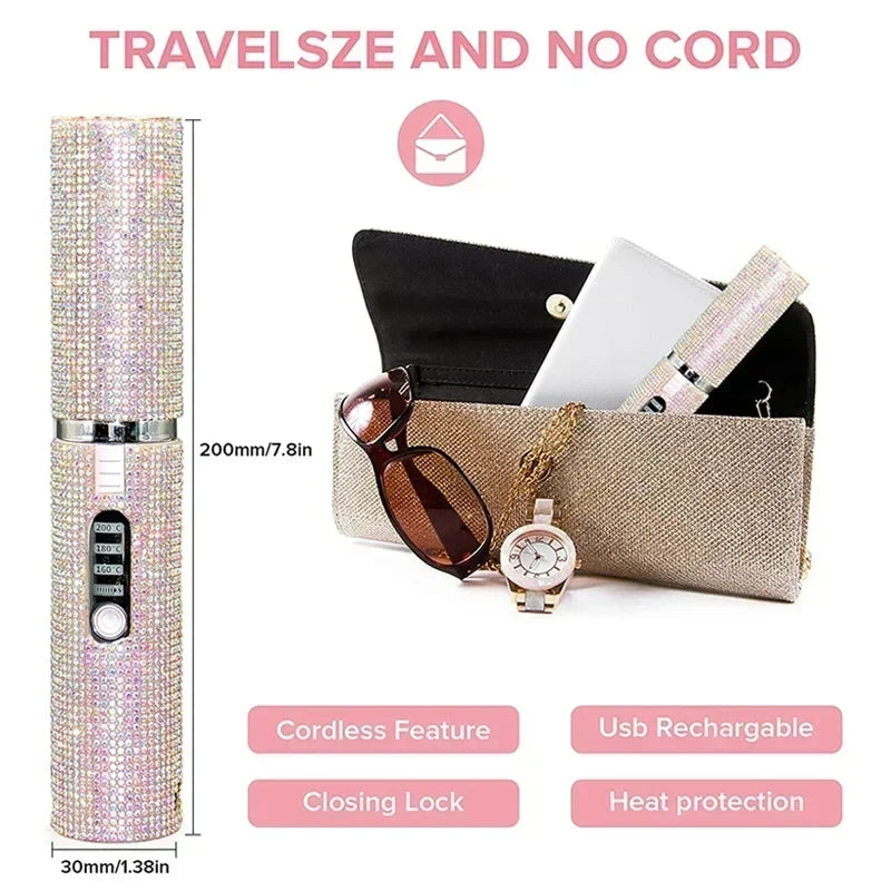 Diamond Hair Straightener Brush