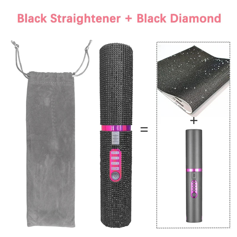 Diamond Hair Straightener Brush